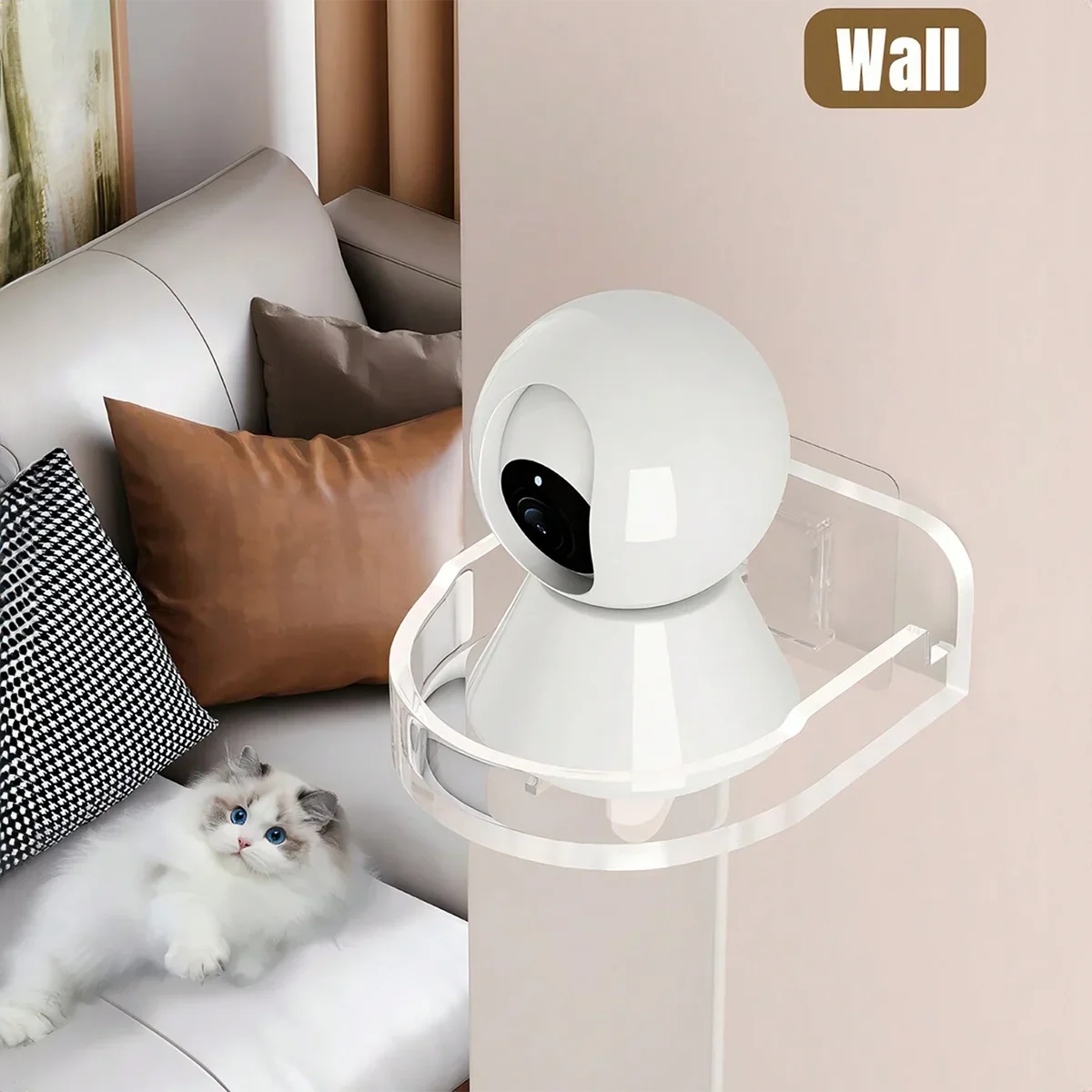 Universal Non-drilling Wall Mount CCTV Camera Durable Space-saving
