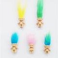 5 Mini Troll Dolls Anime Action Figure Colorful Hair Family Members