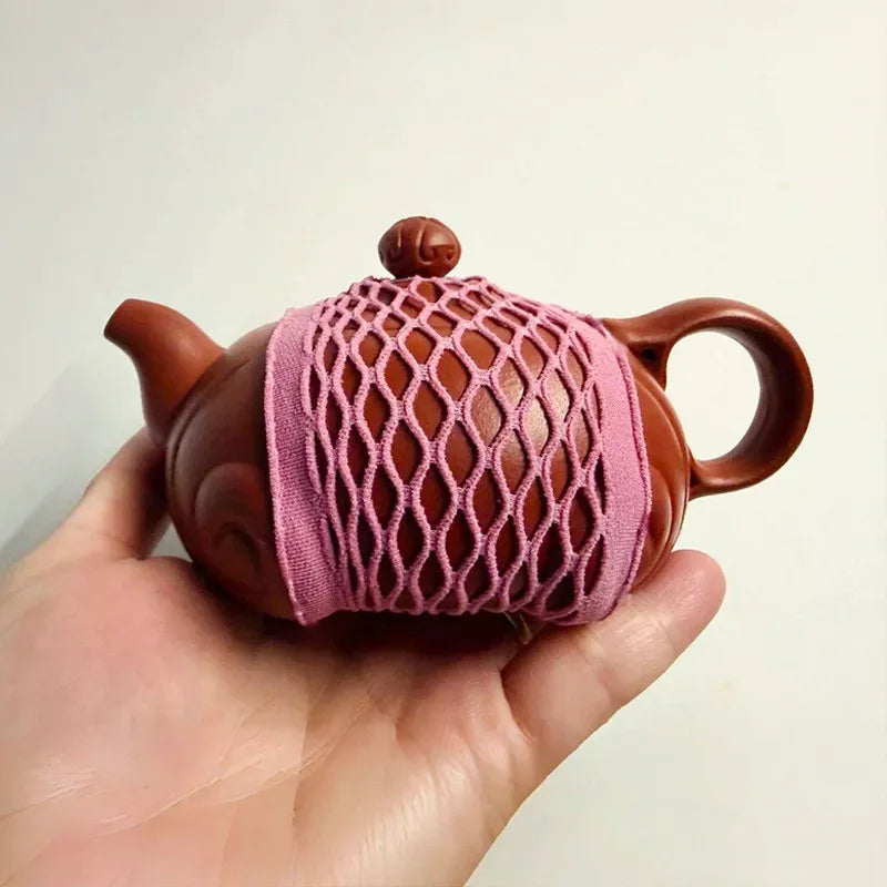 6-Piece Teapot Mesh Storage Bags – Travel Tea Set Covers