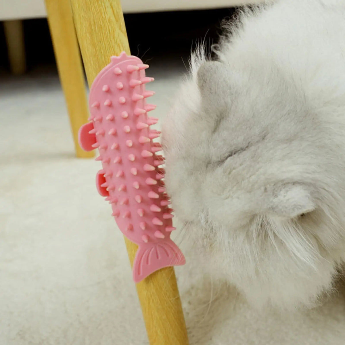 Self-Grooming Cat Brush – Soft Massage Scratcher for Furniture