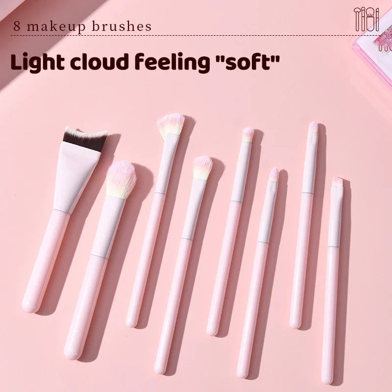 Makeup Brush Set 1–8 Pcs | Foundation, Blush & Eyeshadow