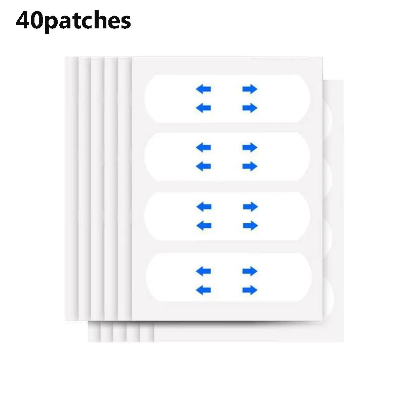 Eelhoe 40-Pack Invisible Face Lift Tape – V-Shape Patches
