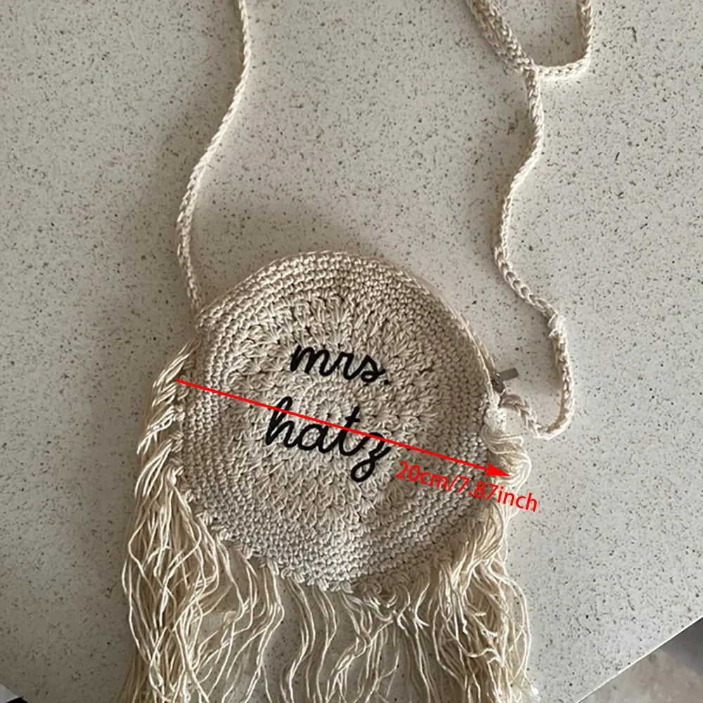 Personalized Mrs Fringe Purse | Bridal Shower & Wedding Gift