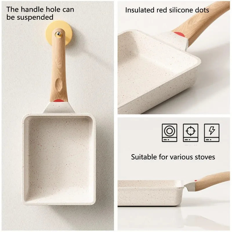 KEMORELA Tamagoyaki Pan – Non-Stick Japanese Egg Pan