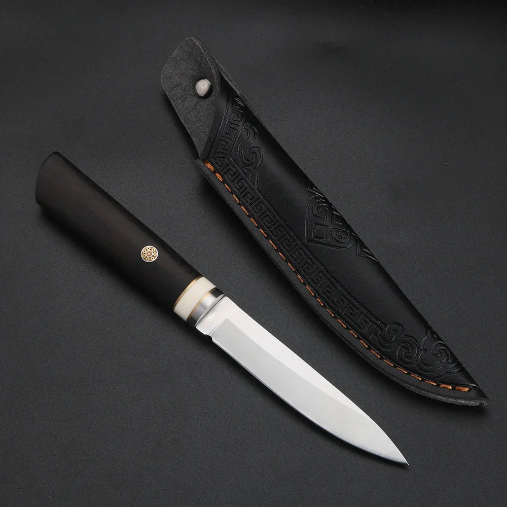 XUAN FENG Folding Pocket Knife – D2 Steel & Sandalwood Handle