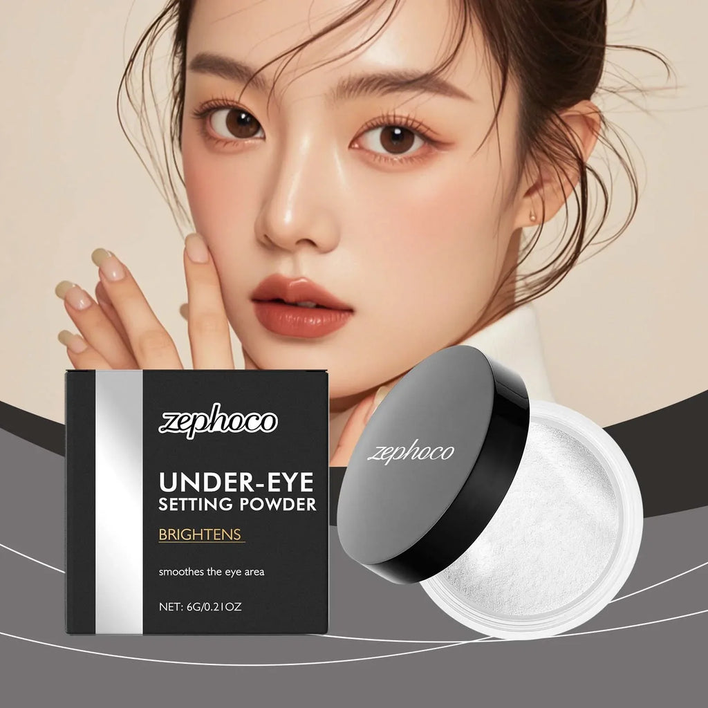 Zephoco Brightening Loose Powder – Matte Soft-Focus Finish 6g