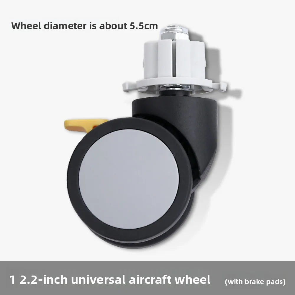 2" Mute Office Chair Caster Wheels – Heavy-Duty Rubber Swivel