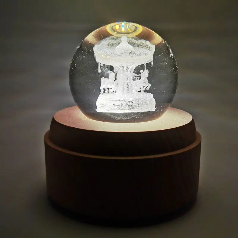 Music Box Crystal Ball Merry-go-round Birthday Dream Boys Girls