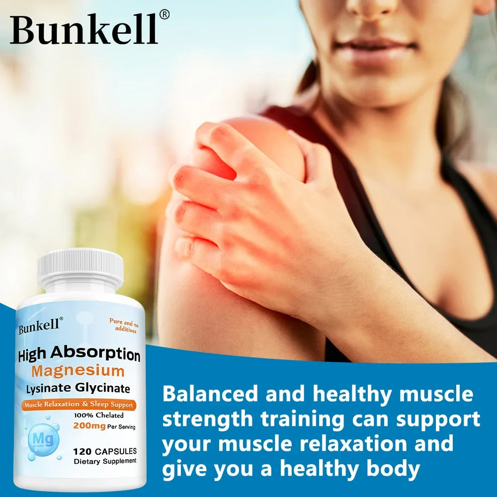 Magnesium Lysinate Glycinate Chelate 200mg | Sleep & Calm