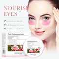 BIOAQUA Rose Hyaluronic Acid Eye Masks – 60 Patches Dark Circles