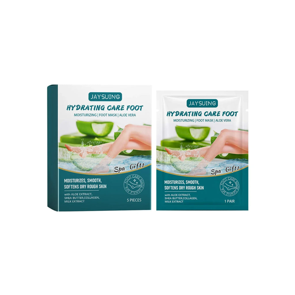 Jaysuing Exfoliating Foot Mask – Hydrate & Soften Feet (5 pcs)