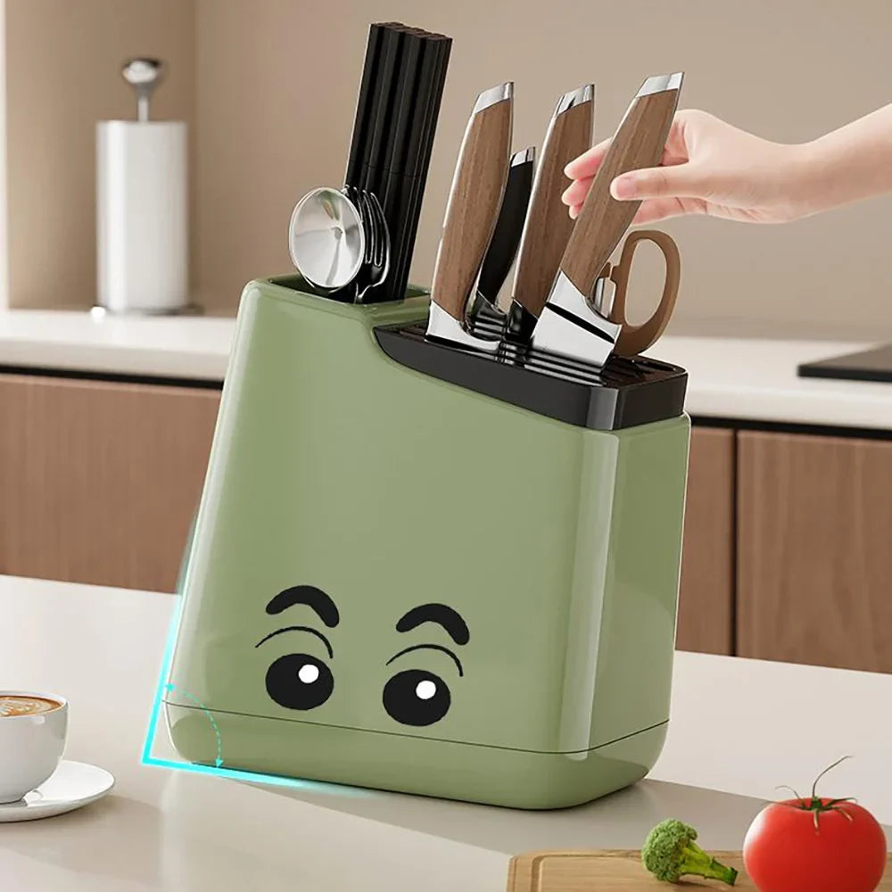 Multi-function Knife Rack Kitchen Knives Tableware Drain Storage