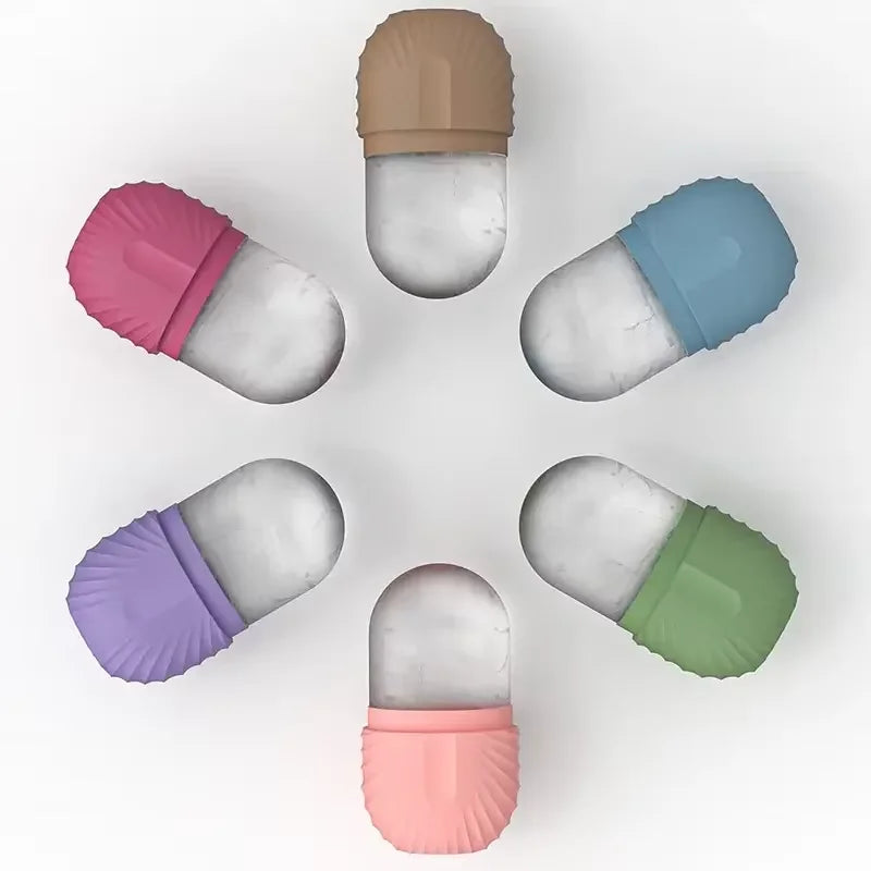 Silicone Ice Ball Face Roller – Cooling Pore & Puffiness Massager