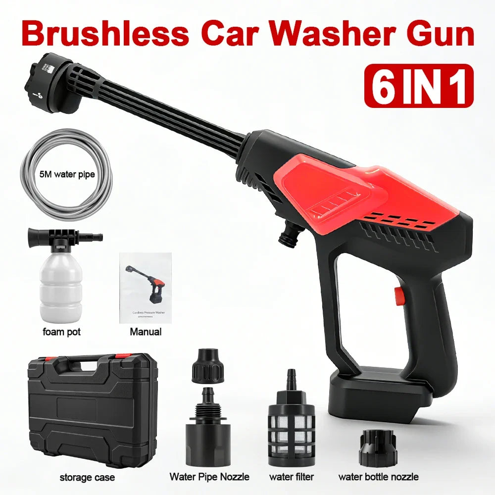 6-in-1 Cordless Electric Pressure Spray Gun for Makita Battery