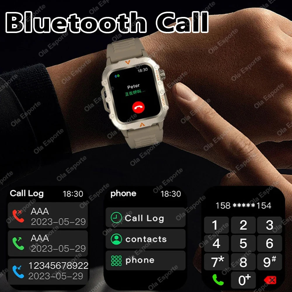 Men Sports Smart Watch 1 71 Screen Blood Oxygen Bluetooth Talking