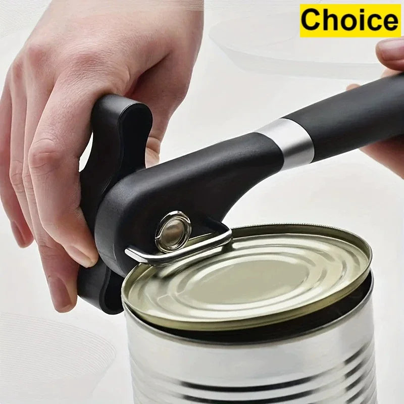 Safe Cut Can Opener Smooth Edge Handheld Food Grade Stainless Steel