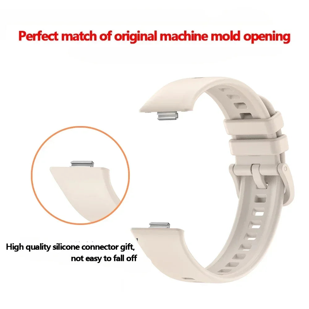 Silicone Strap for Huawei Watch Fit 4 / Fit 3 Colorful Buckle