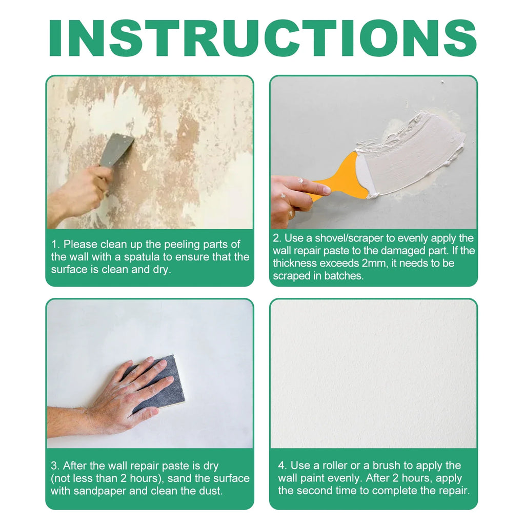 All-Purpose Wall Repair Paste | Quick-Dry Spackling Plaster