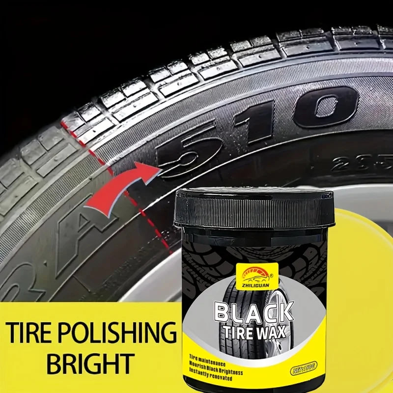 Black Tire Wax – Glossy Tyre Restorer & Coating Agent