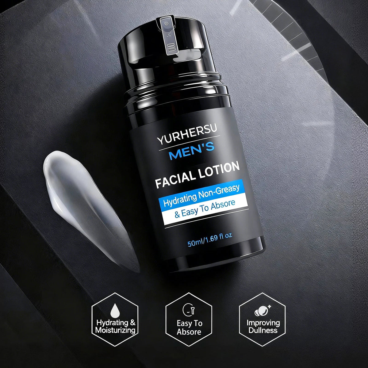 YURHERSU Men's Niacinamide Moisturizing Face & Body Lotion 50ml