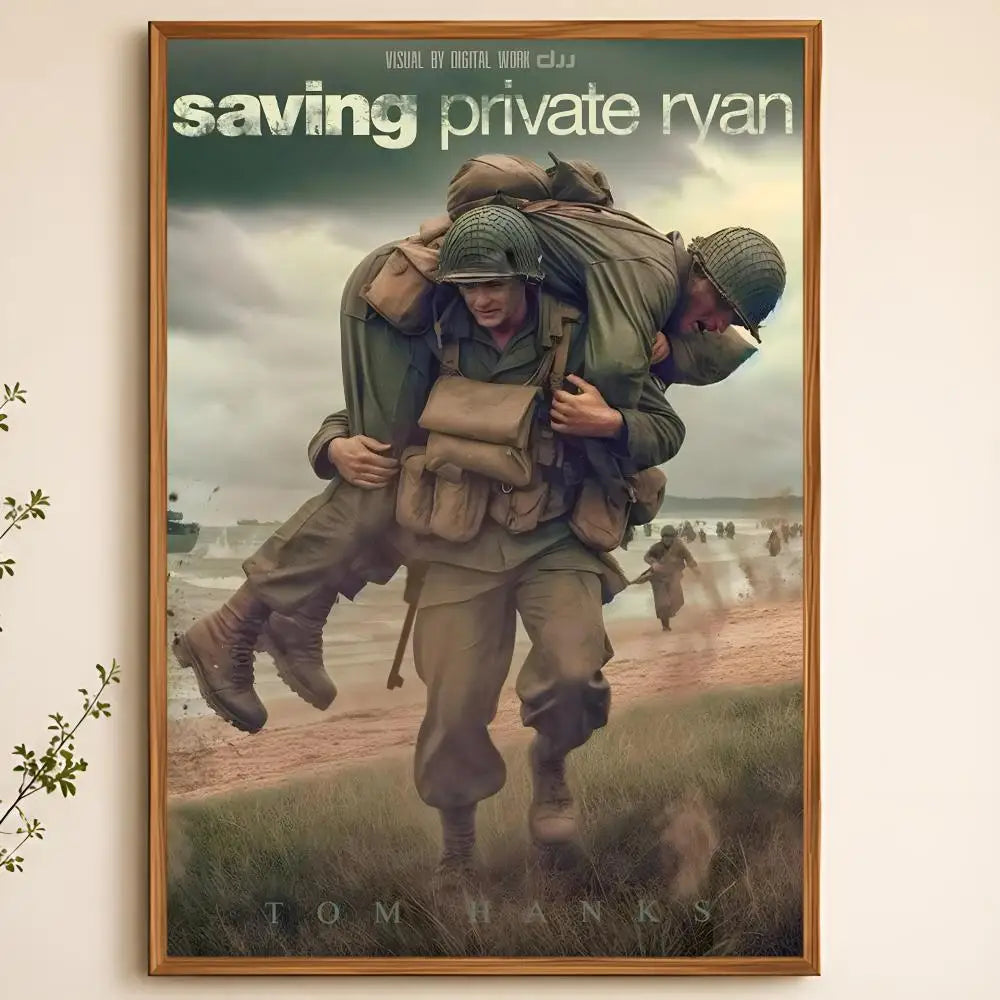 Saving Private Ryan Movie Poster – HD Waterproof Peel & Stick