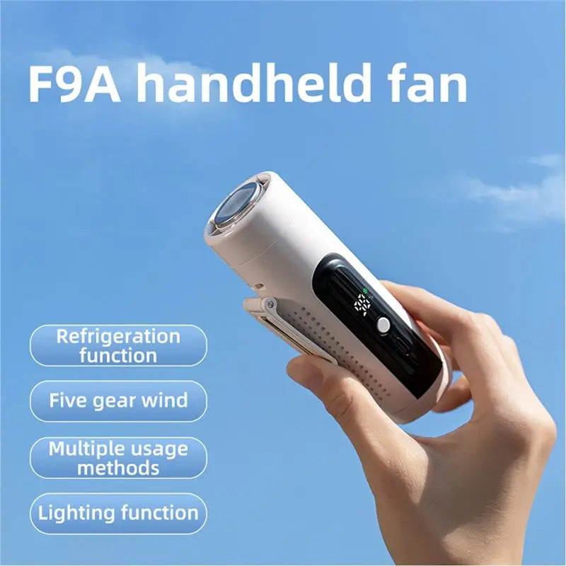 3-in-1 USB Rechargeable Neck Fan – 5-Speed Portable Pocket Fan