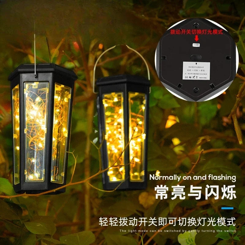 Solar Lamps Light Up Automatically When It Gets Dark Outdoor Inserted