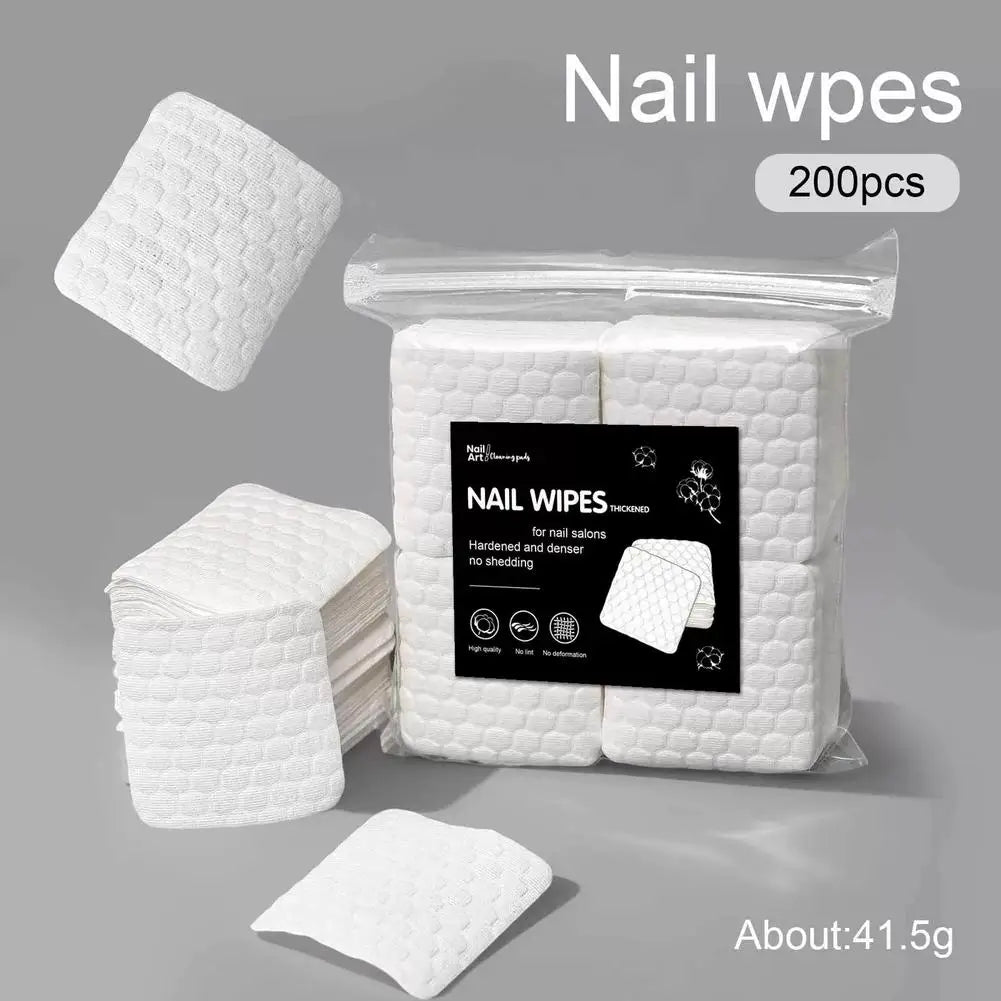 Lint-Free Nail Polish Remover Wipes – 200/500 Pcs Salon