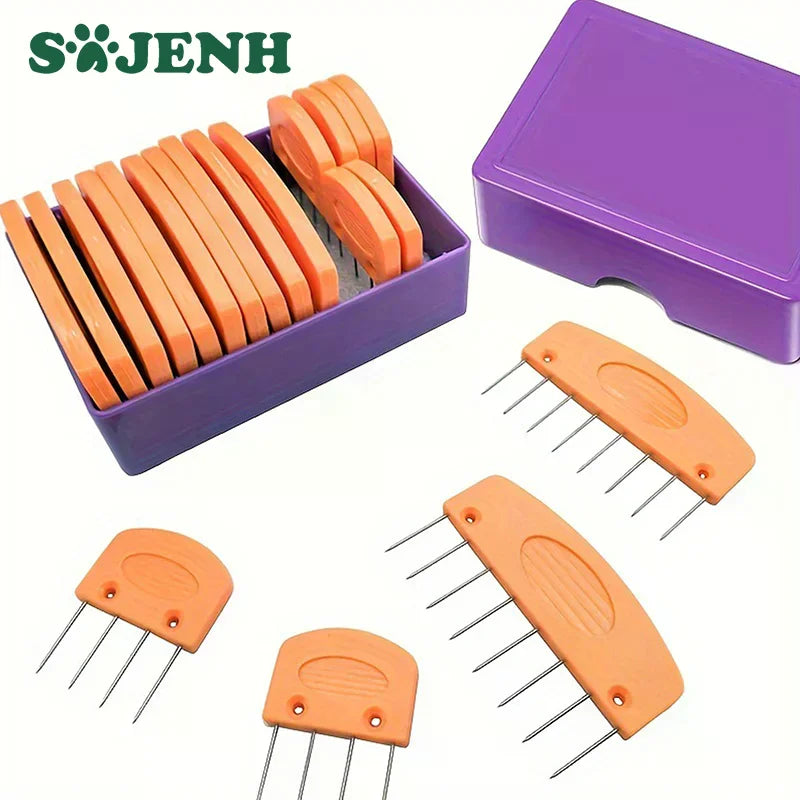 20-Piece Knit Blocking Combs & Pins Set – 2 Sizes DIY Kit