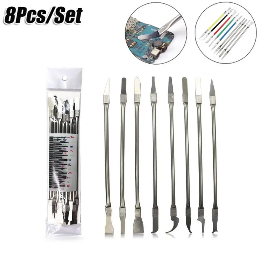 8-Piece CPU IC Chip Glue Remover Blades | BGA Phone Repair Kit