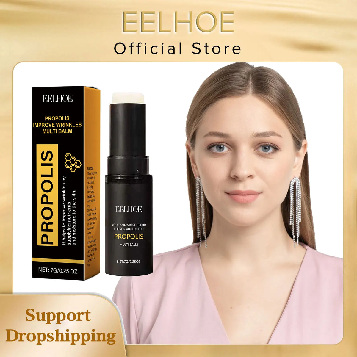 EELHOE Bee Propolis Firming Face Cream Balm – Moisturizing 7g