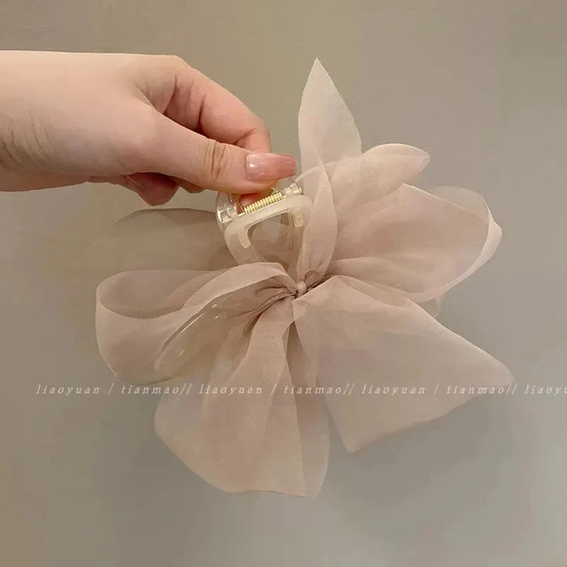 Elegant Net Ponytail Braid Claw Clip Hairpin | Women's Hair Accessory