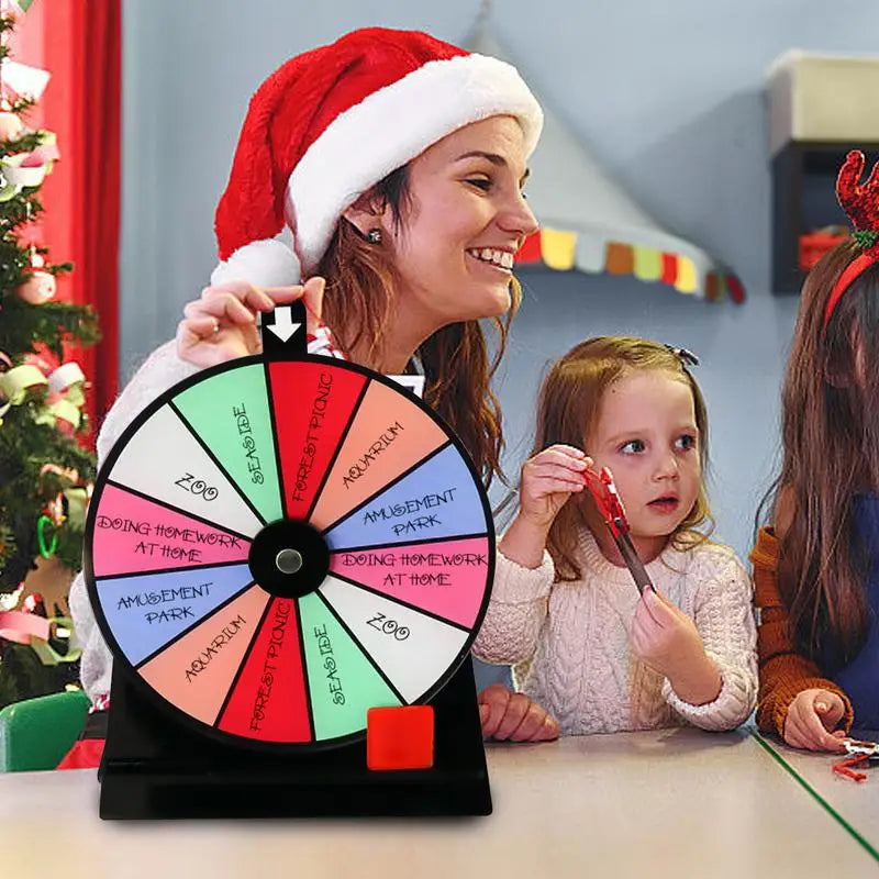 Prize Wheel Non-slip Fortune Game Spinner Stand Erasable Acrylic