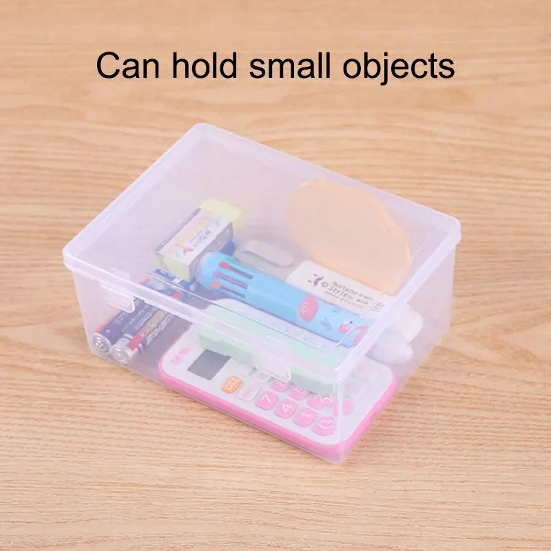 Transparent PP Dual Fastened Display Box Jewelry Container Art DIY