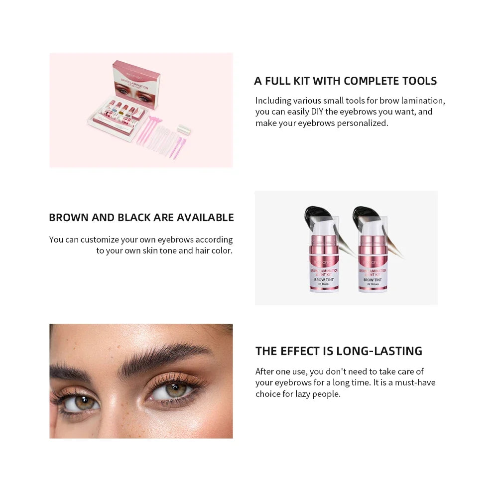 Brow Lamination & Tint Kit – Lifting, Perming & Dye Set