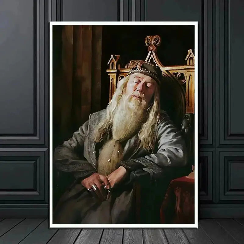 Hogwarts Headmasters Gallery Canvas Wall Art | Magic School Decor