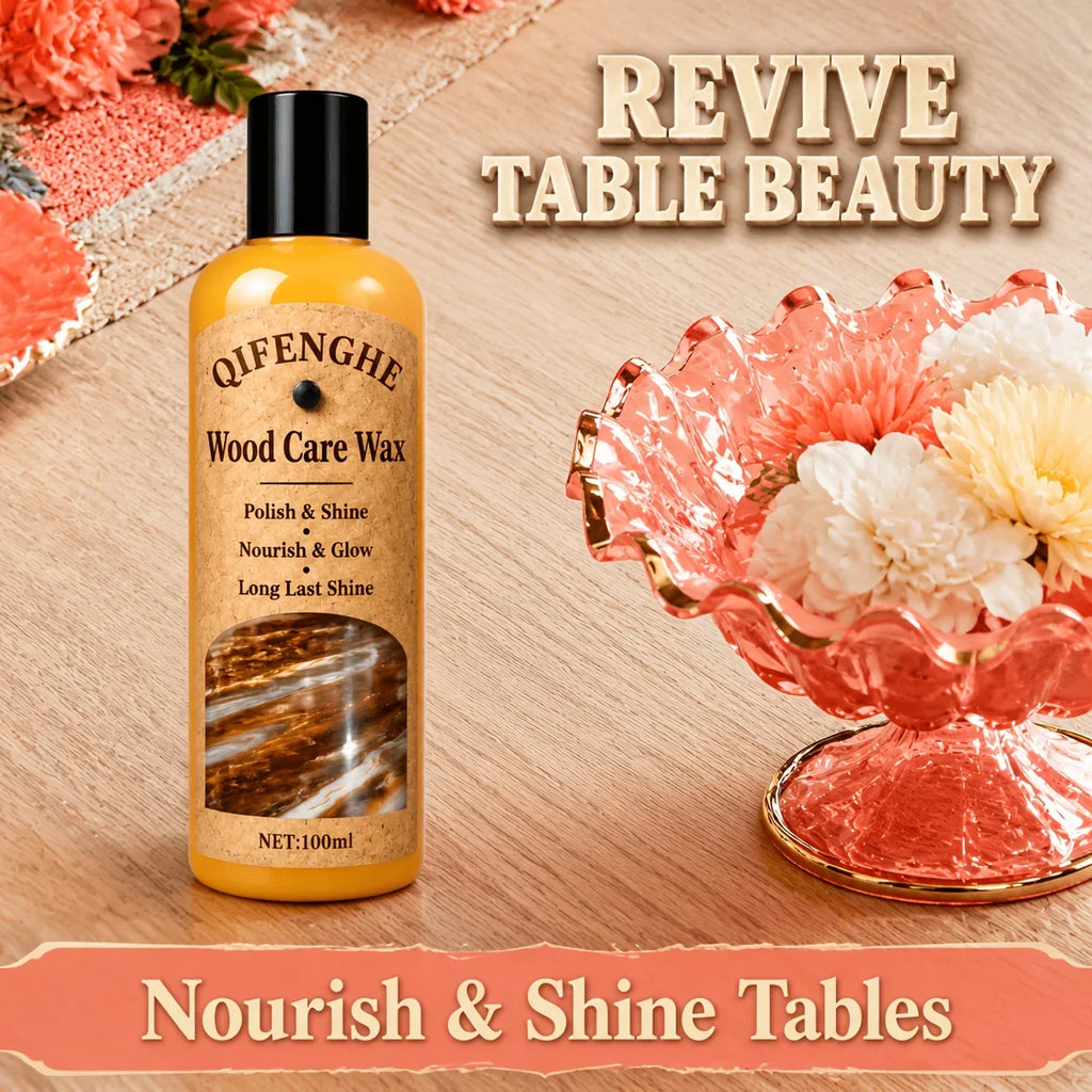 Wood Polish Wax with Coconut Oil – Shine & Water Protection