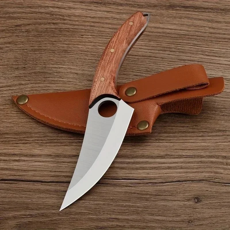 Hand-Forged Boning Knife 5CR15 Steel – 8.5" Chef Slicing Knife