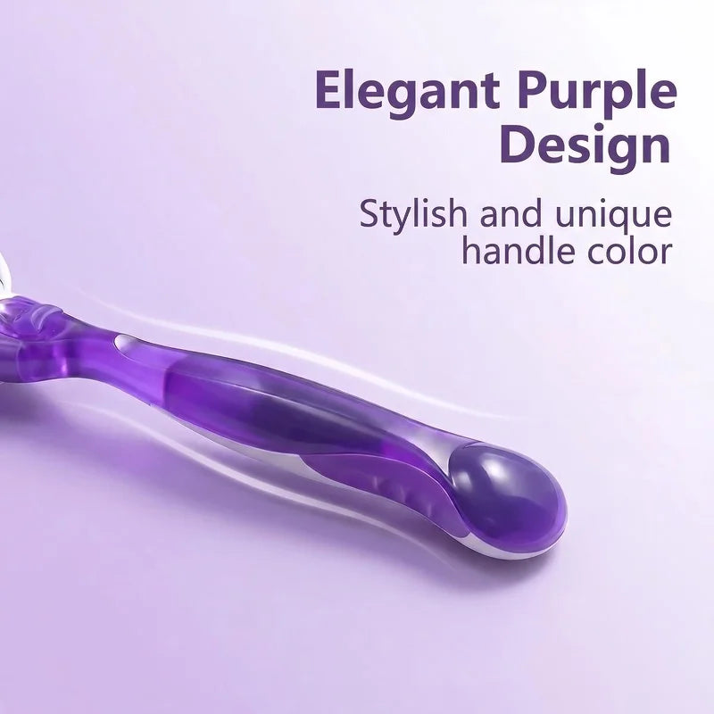 Women's Reusable Razor – 1 Handle & 3 Triple-Blade Cartridges
