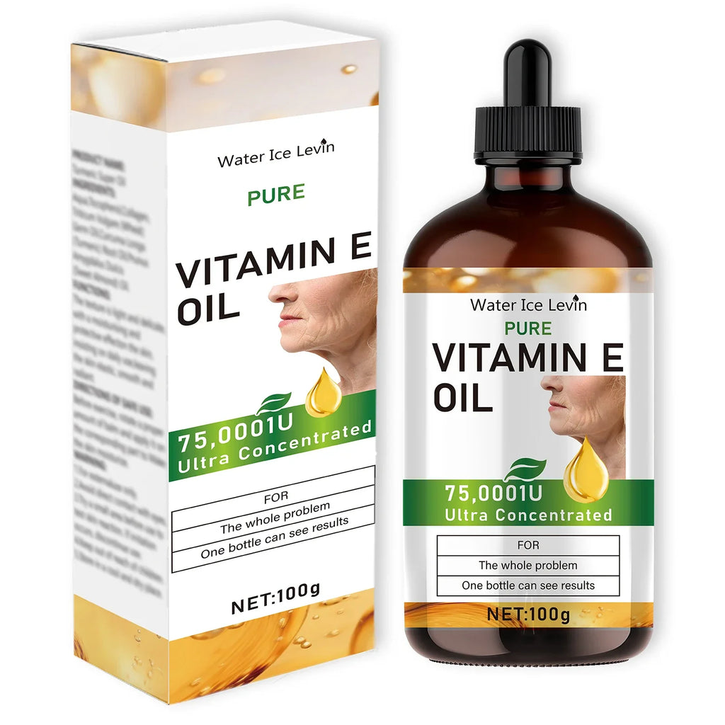 100ml Vitamin E Oil – Face, Body, Hair, Nail & Massage Care