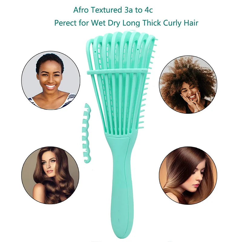 Detangling Brush Scalp Massage Comb for Curly & Thick Hair