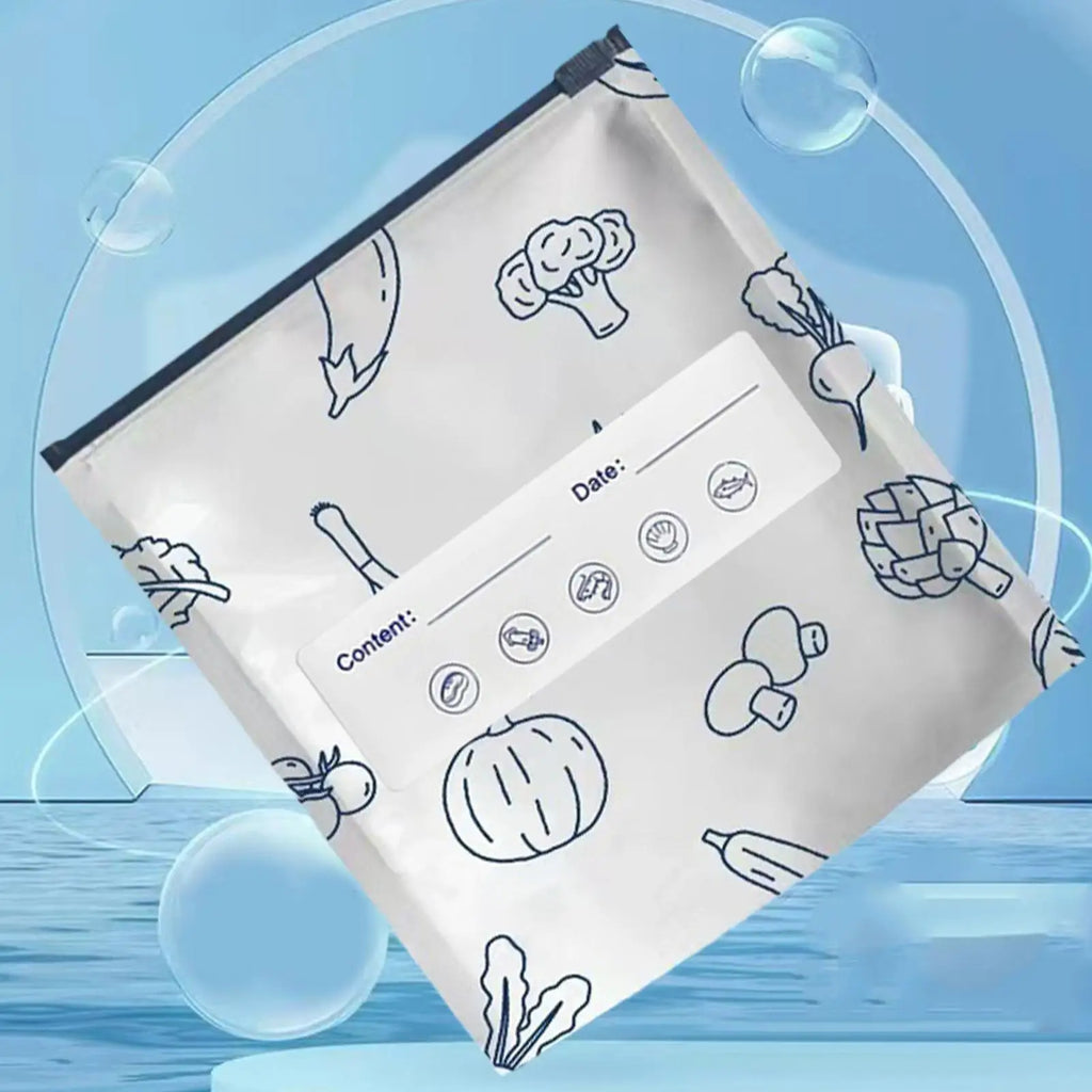 30-Piece Aluminum Foil Zip Lock Food Storage Bags | S/M/L