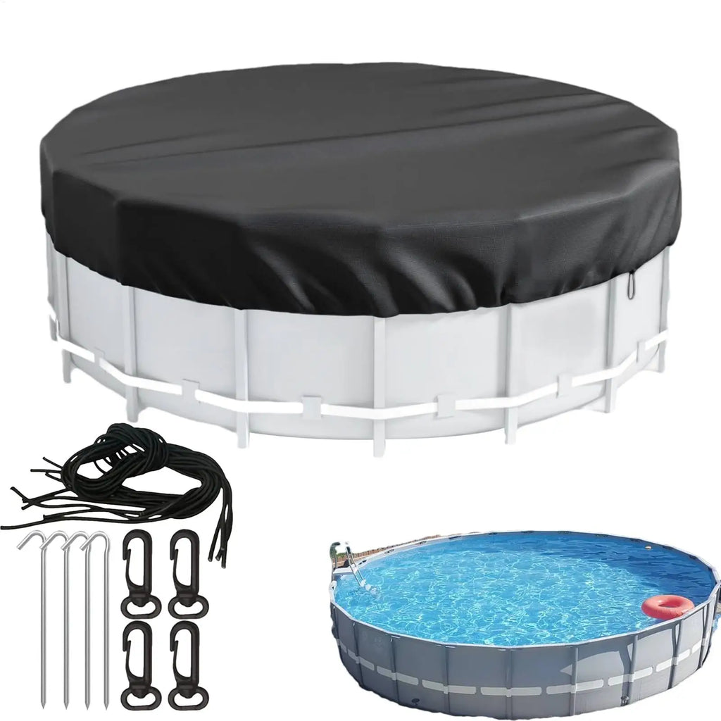 8 10 12FT Round Swimming Pool Covers Aboveground Pools Tub Cover