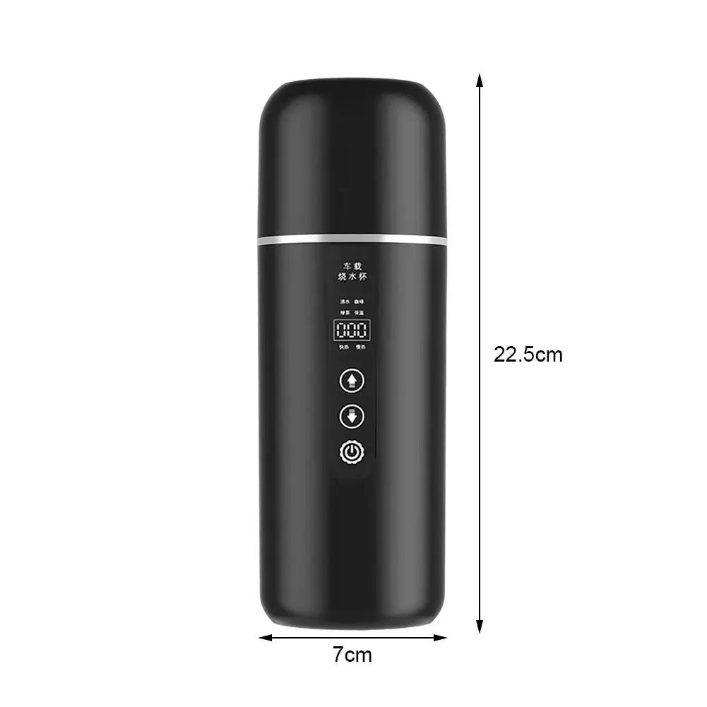 12V/24V Car Electric Kettle 500ml | Thermostatic Travel Mug