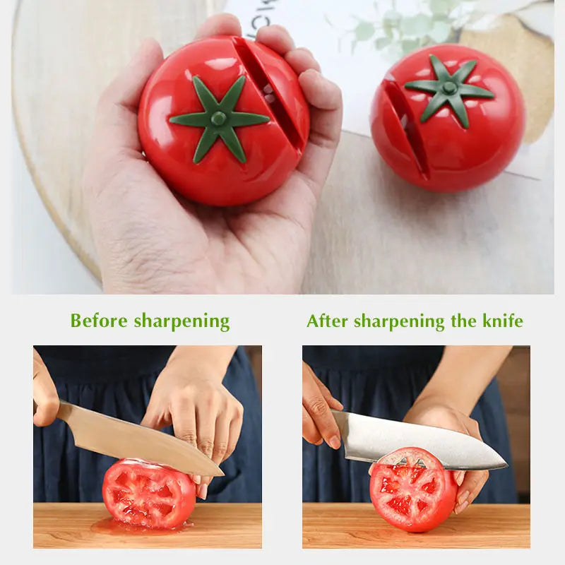 Tomato Knife Sharpener | Dual-Slot High-Carbon Kitchen Tool