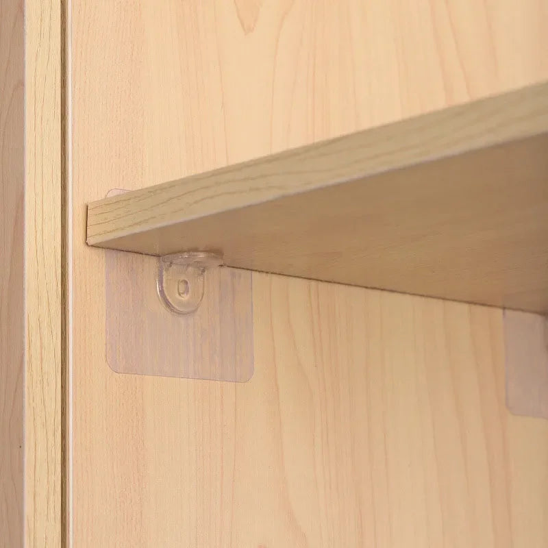Self-Adhesive Shelf Support Clips | No-Drill Wall Brackets 5/10/20pc