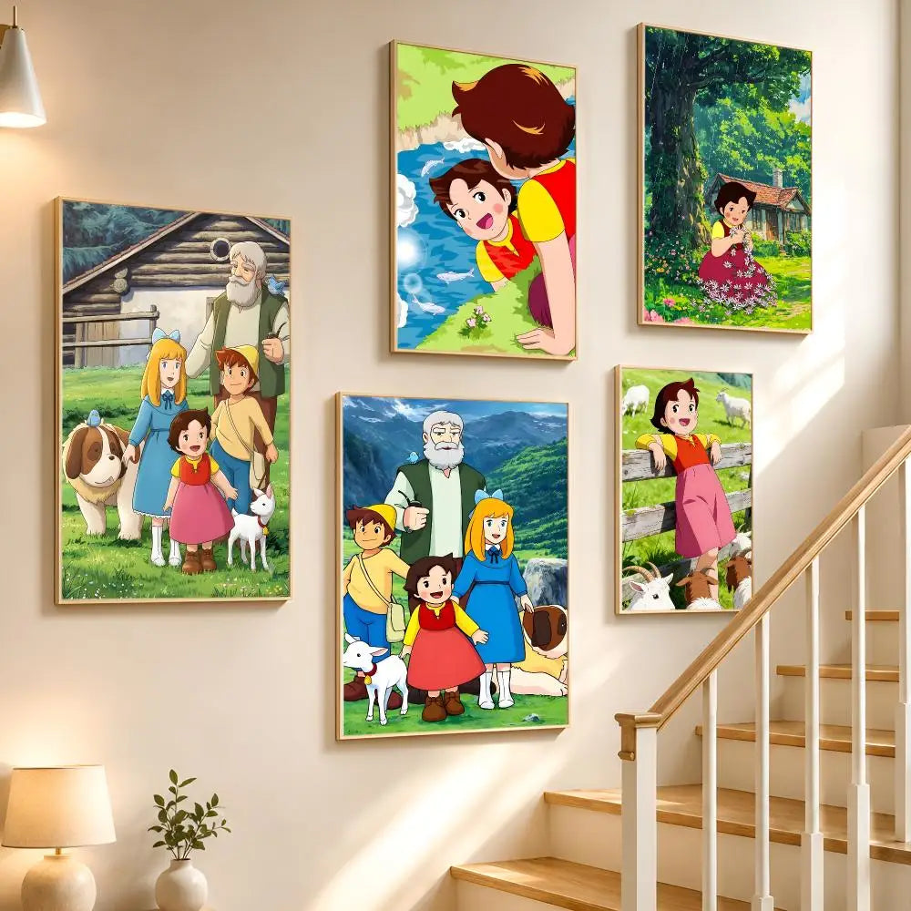 Heidi Girl of the Alps Poster – HD Waterproof Wall Stickers