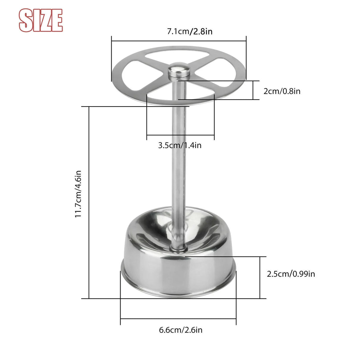 Stainless Steel Toothbrush Holder Makeup Brush Organizer 6 Slots Wall