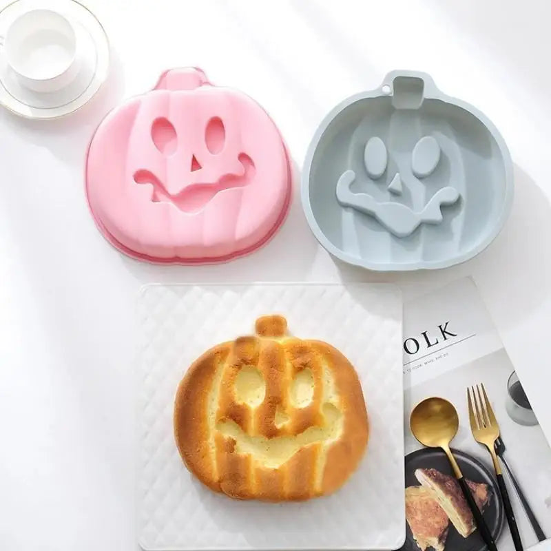 8-Inch Pumpkin Silicone Baking Mold | Halloween Mousse Cake Tray