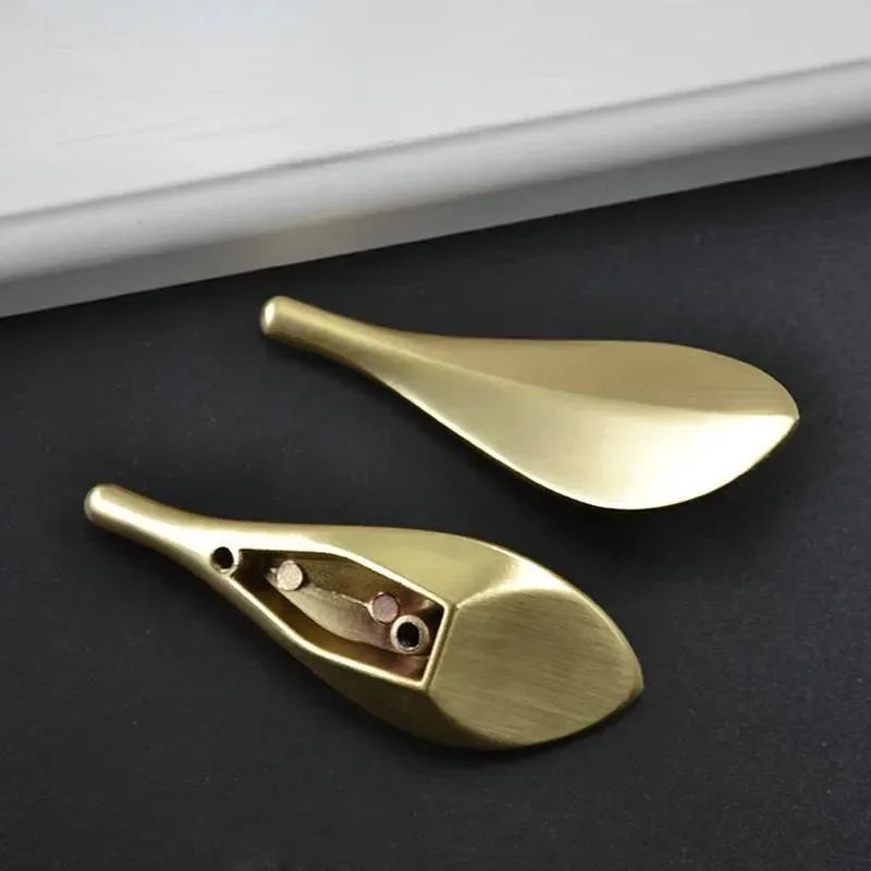 Zinc Alloy Leaf Cabinet Drawer Handle – Double Hole